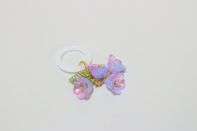 セリアの立体傘チャーム 花・カエル3