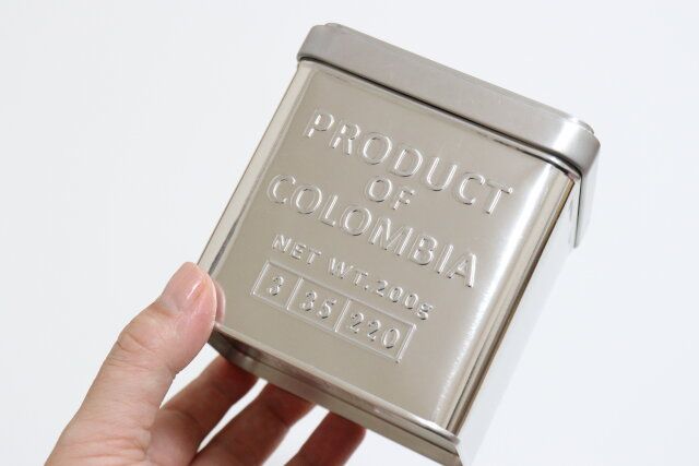 セリアのコーヒー缶 角型