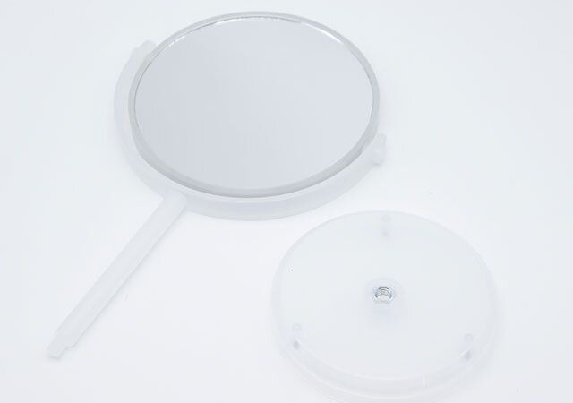 ダイソー 両面卓上ミラー ラウンドクリア