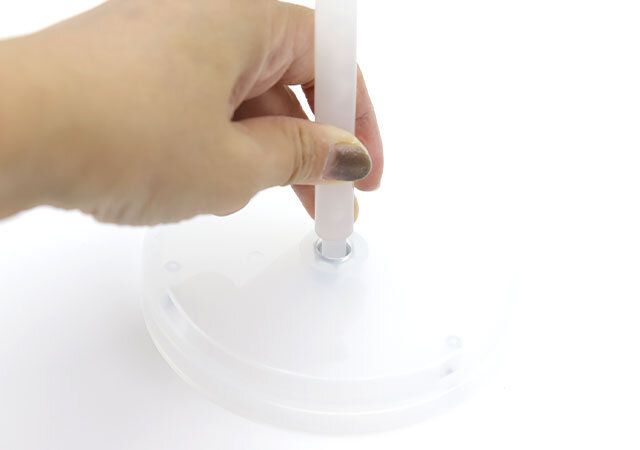 ダイソー 両面卓上ミラー ラウンドクリア 組み立て方