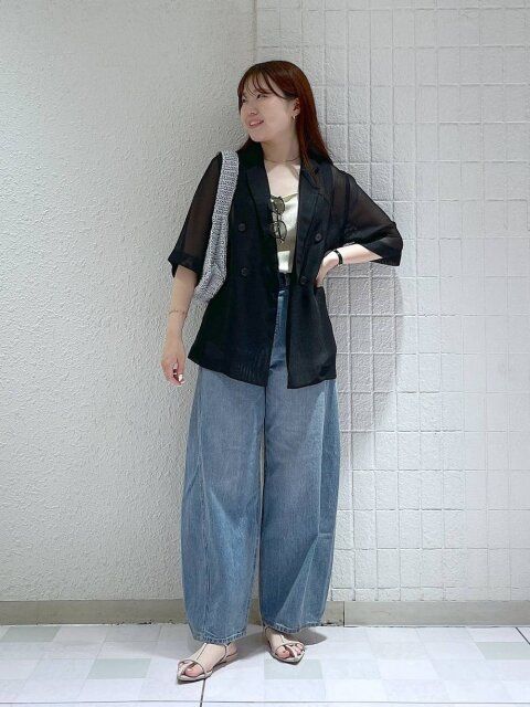 ワイドデニムコーデ3