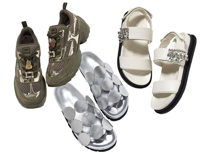 ＊Jimmy Choo＊ ジャディ フラット クリスタル付き サンダル ジャディ フラット |クリスタル付き ブラック バケッタ レザー