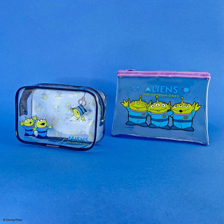 スクエアクリアポーチ／クリアフラットポーチ