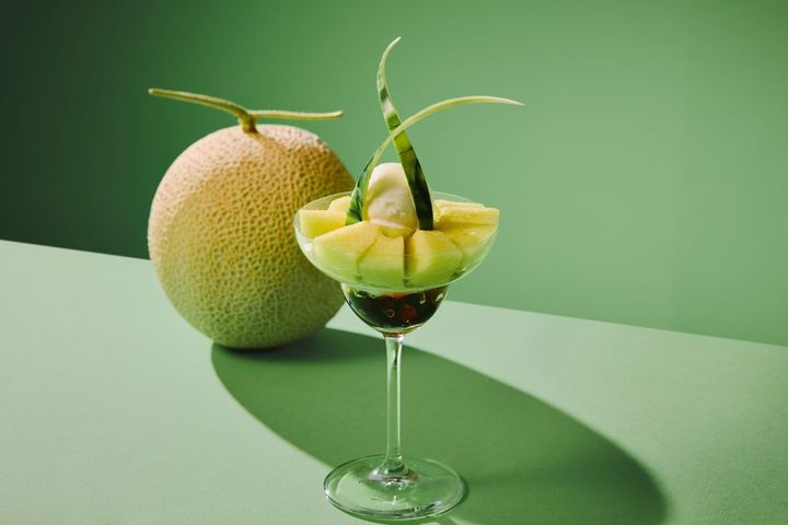名物パルフェ「Parfait “Voyage”」もメロン仕様に