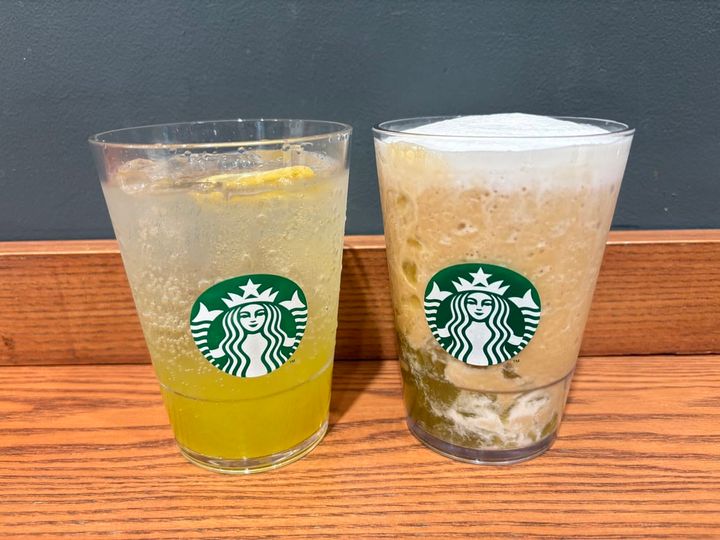 チラックス ソーダ マスカット、マスカット アールグレイ フローズン ティー