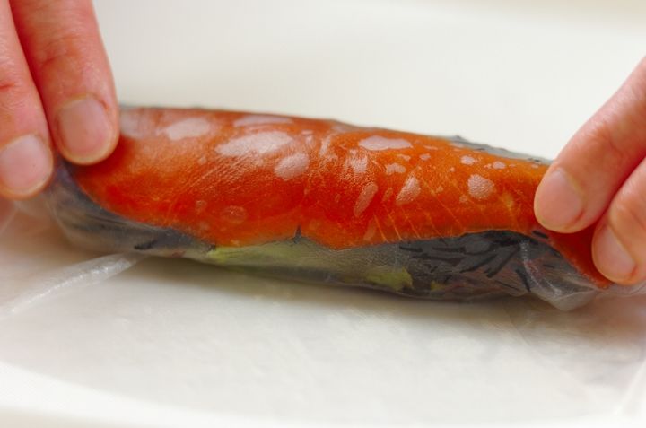 ヒジキ入り生春巻きの作り方2