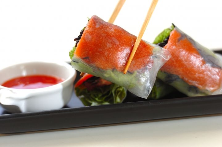 ヒジキ入り生春巻きの作り方3