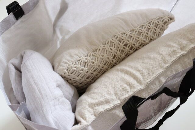 ダイソーの大容量なコインランドリー用トートバッグ