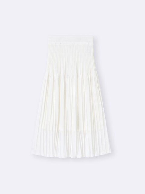 2025夏gu値下げシアーニットフレアスカート