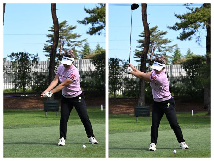 飛距離と安定感を兼ね備えた「どっしり高弾道スイング」とは？女子プロが解説