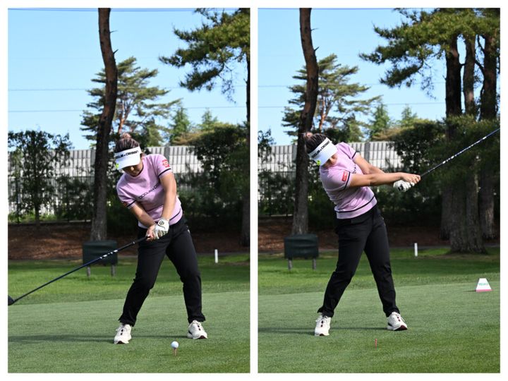 飛距離と安定感を兼ね備えた「どっしり高弾道スイング」とは？女子プロが解説
