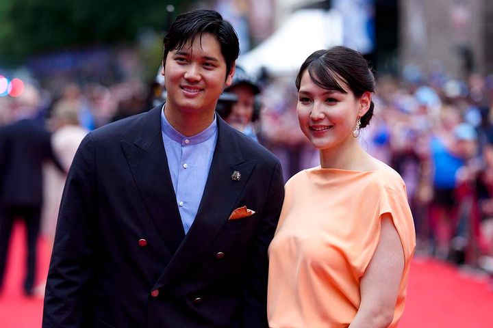 ドジャース・大谷翔平と真美子夫人（C）Getty Images