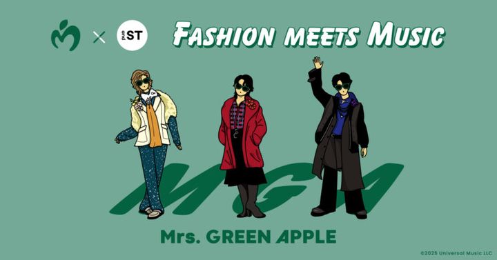 Mrs. GREEN APPLE（ミセスグリーンアップル）10周年記念コラボアイテム登場