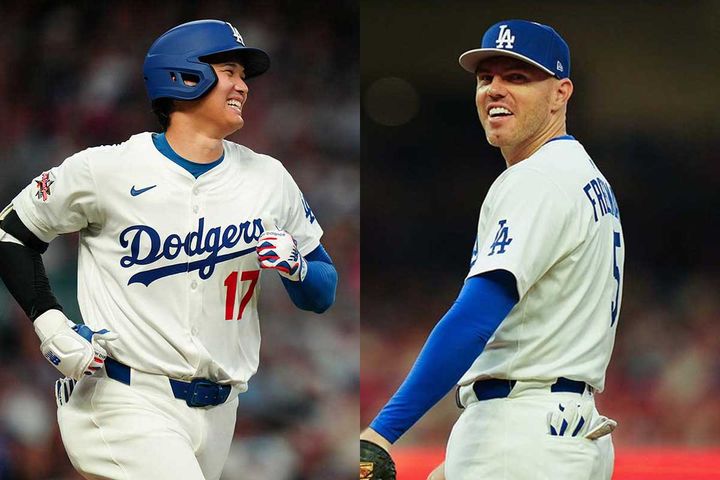 ドジャースの大谷翔平、フレディ・フリーマン（C）Getty Images