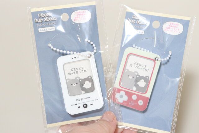 セリア フォトキーホルダー ゲーム＆ミュージック デザイン バリエーション