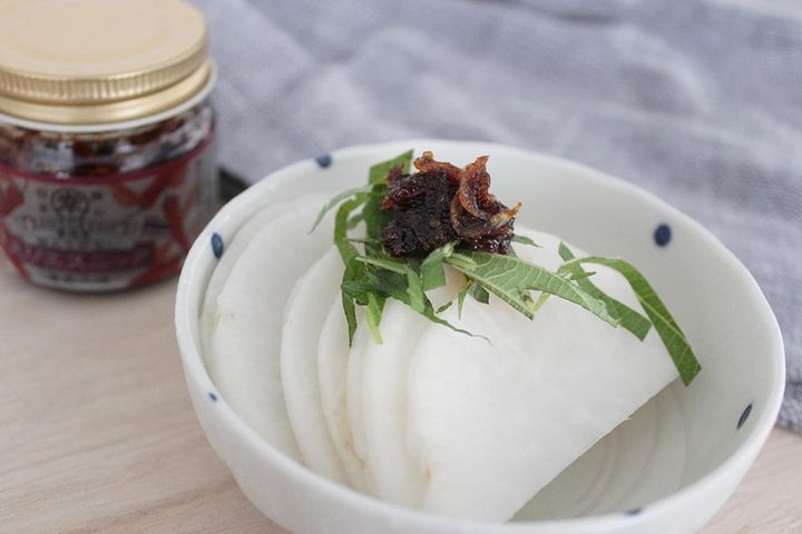 幸徳堂 えびエスニック 大根スライス