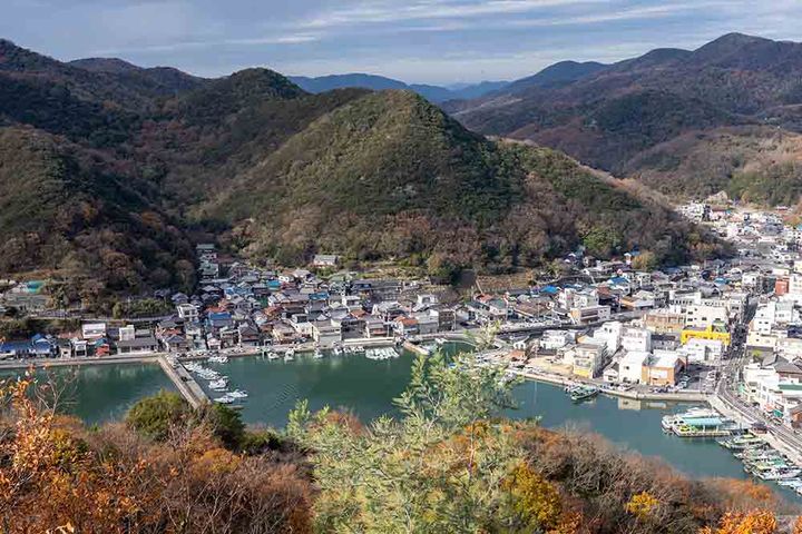 日本の岡山県備前市日生のみなとの見える丘公