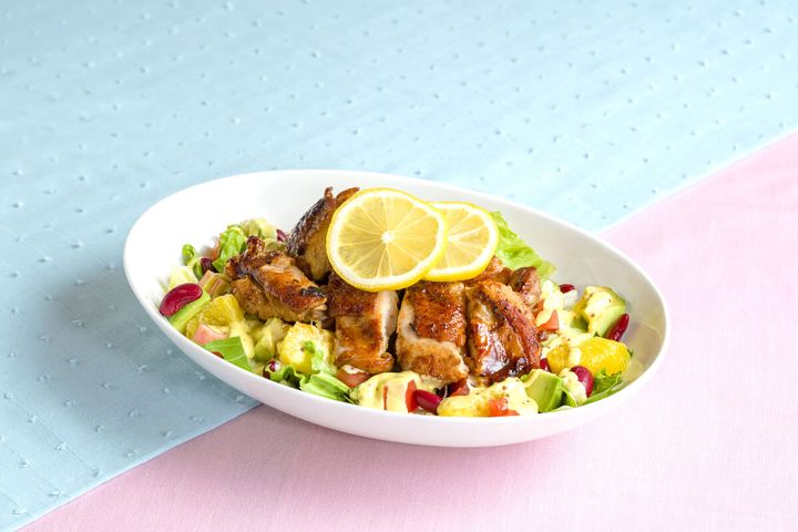 塩レモンのグリルドチキンサラダ