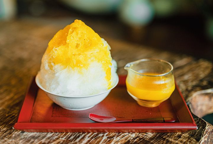 ギャラリー喫茶やましたのマンゴーかき氷