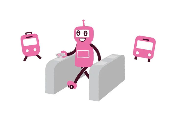 PASMOのキャラ、ロボット／PASMO公式サイトから引用