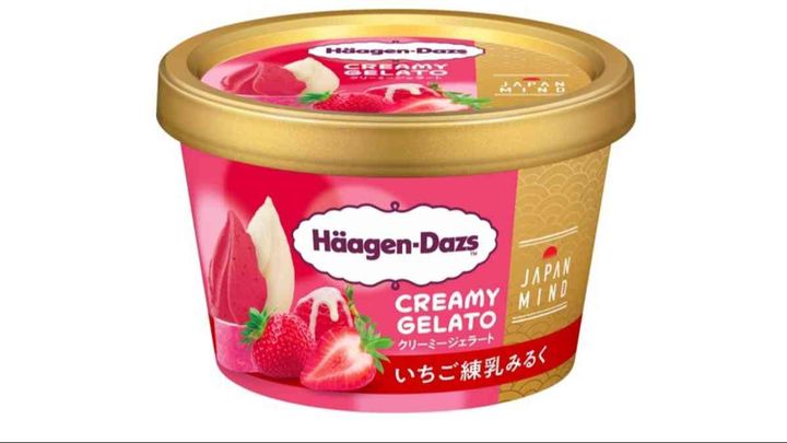 ハーゲンダッツCREAMY GELATO いちご練乳みるく110ml (６個)