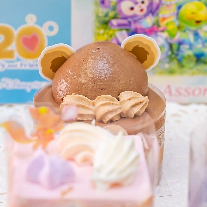 【ダッフィー】チョコレートホイップクリームのロールケーキ