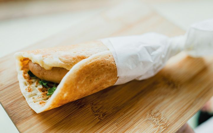 長瀞とガレのみそ豚ガレドッグ