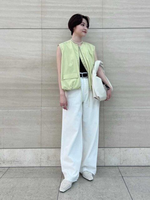 白デニムコーデ4