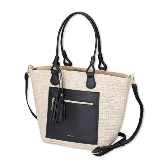 2025夏しまむら異素材コンビトートバッグ