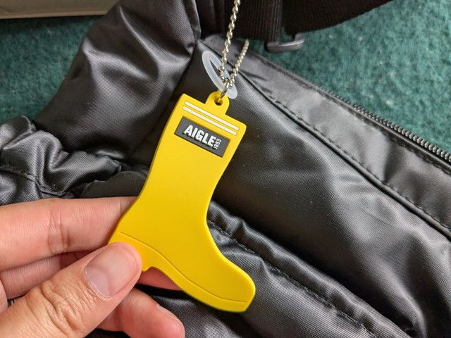 エーグルビッグショルダー黄色の傘チャーム