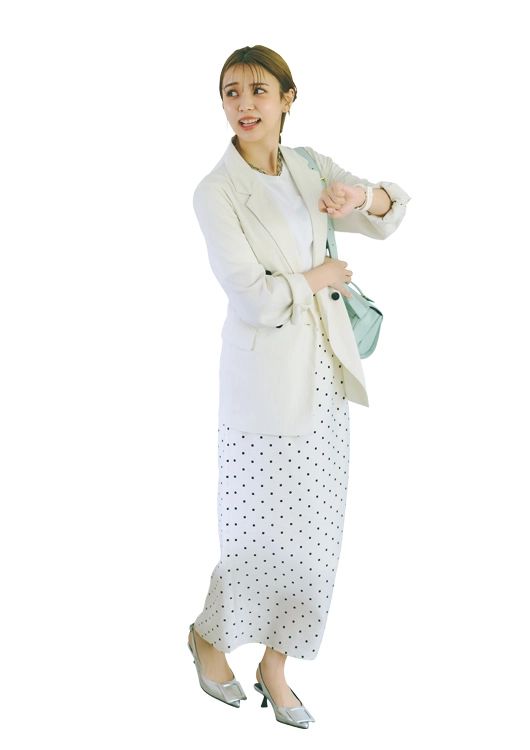 失敗しないホワイトワントーン通勤コーデ