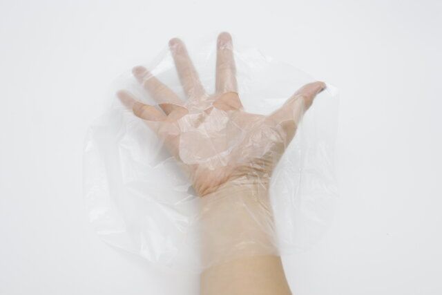 フェイスパック用ラップシート（50枚） サイズ感