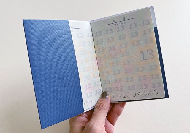 ペーパーパスポートケース 装着