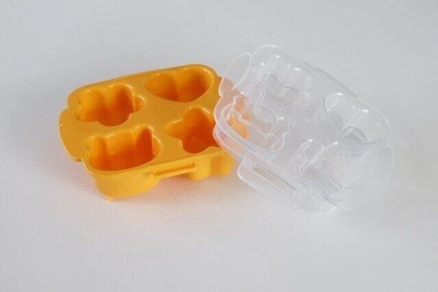 ダイソーのレンジでミニ卵焼き1