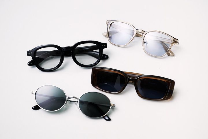 画像: 【ユニクロ】手前から：サングラス /メタルオーバル¥1,990、サングラス / レクタングル¥1,990、サングラス /ウェリントン¥1,990、サングラス /スクエア¥1,990 www.uniqlo.com