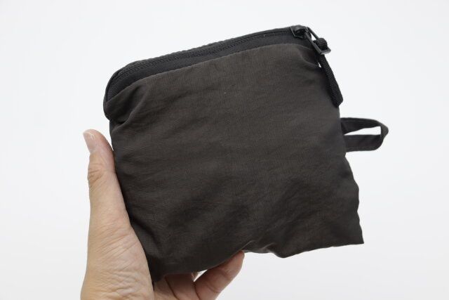ソフトナイロン折りたたみ収納リュック（GY） コンパクト