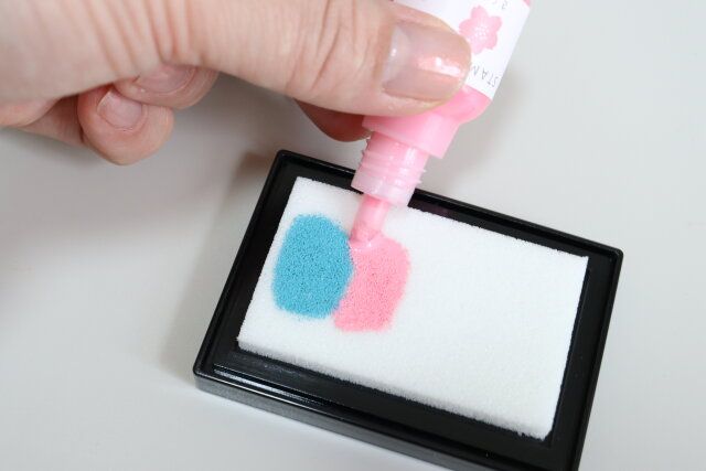 セリア 自分で作るスタンプパッド（水性インク用） インク カスタマイズ 複数