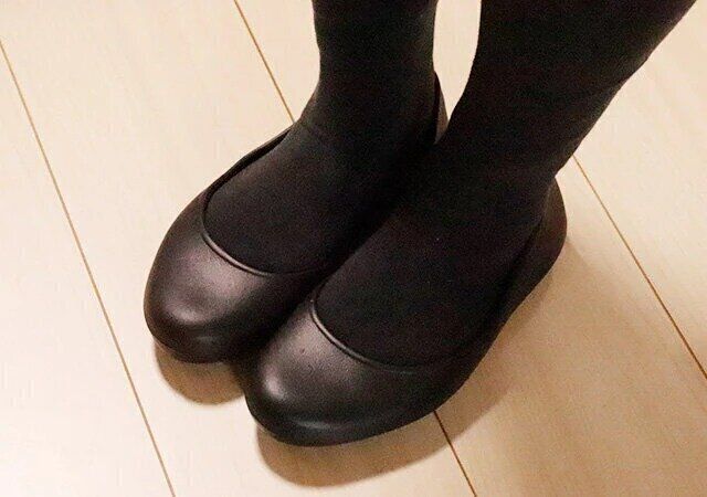 ダイソー EVAパンプス（黒、22cm－23cm） 