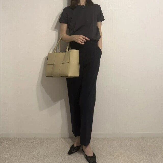 2025夏ユニクロ大人レディースクルーネックT着まわしコーデ