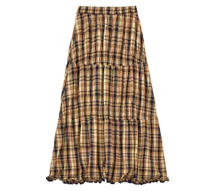 【着まわしアイテム】チェック柄スカート