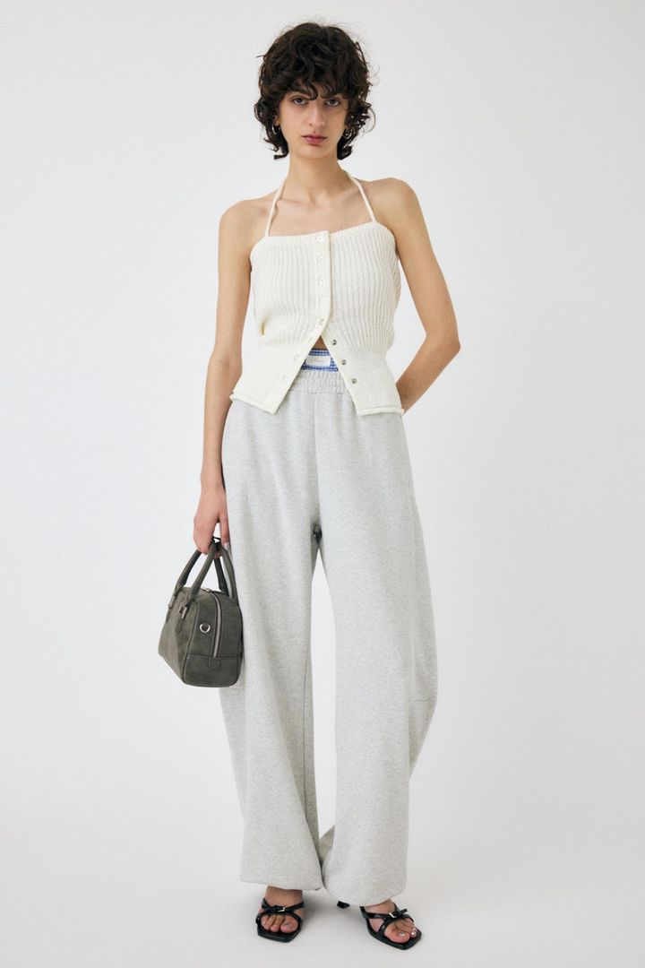 画像1: カーブラインスウェットパンツ（トップグレー）￥11,990