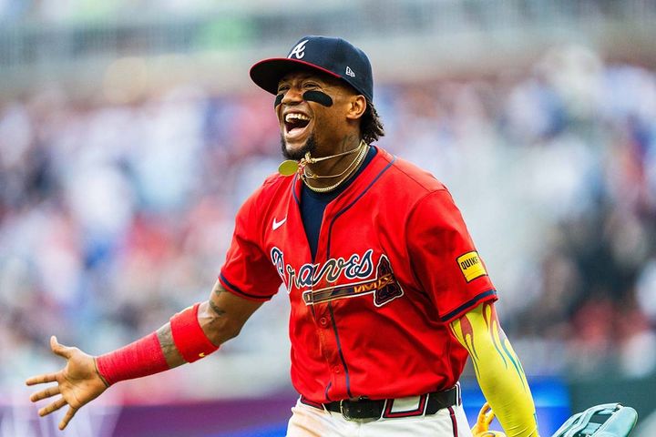 ブレーブスのロナルド・アクーニャJr.（C）Getty Images