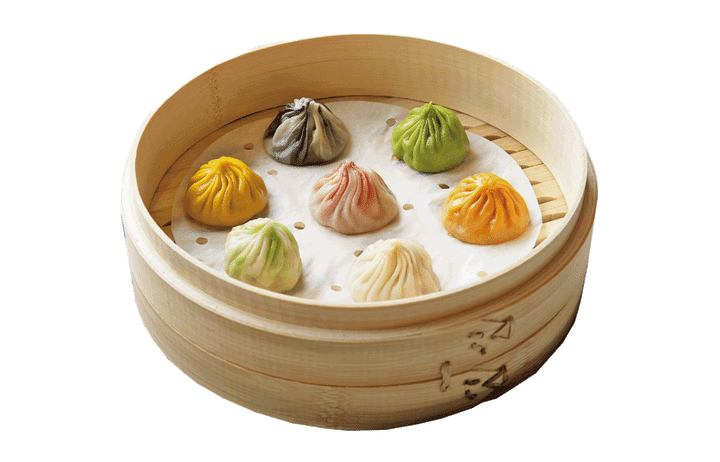 點水樓本館 天然野菜の七彩小籠包