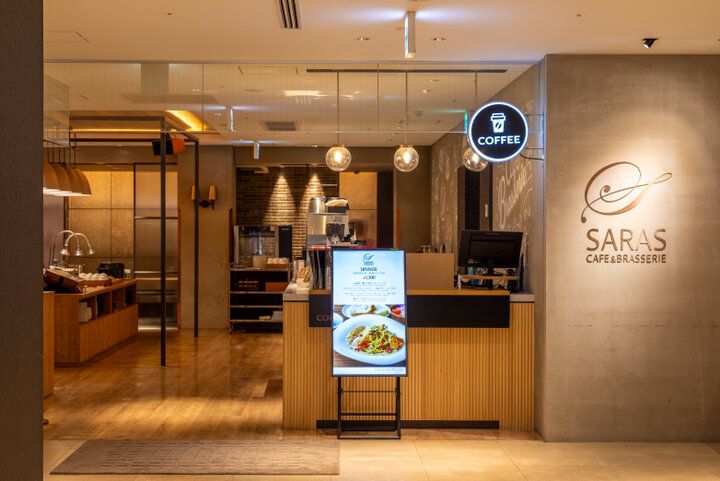 大阪・関西万博の最寄り沿線！弁天町駅直結のホテル内カフェ「SARAS CAFE & BRASSERIE」でティータイム