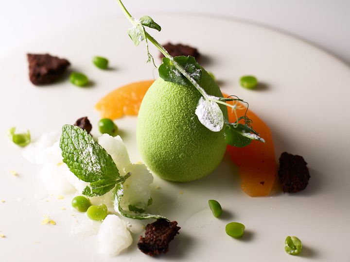 麻布十番『La Maison Confortable』の「グリーンピース メロン」