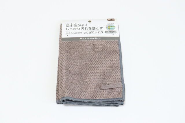 セリア らくらくお掃除 でこぼこクロス パッケージ