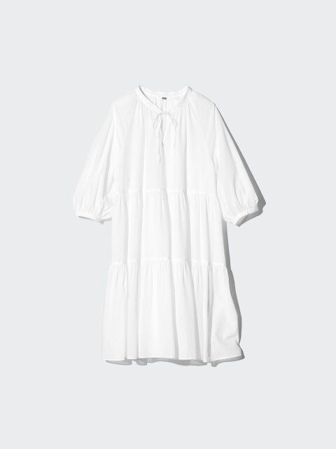 ユニクロのティアードミニワンピース