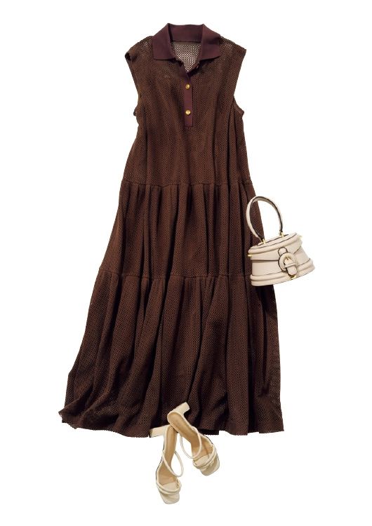 メッシュポロワンピース