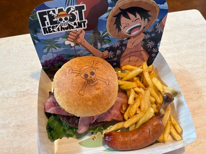 USJ×ワンピース ルフィのスタミナ・ビーフバーガーセット