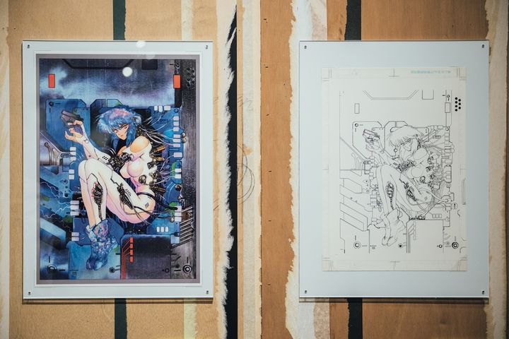 『攻殻機動隊』のカラー原稿